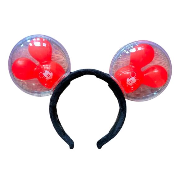 Disney Parks Best Day Ever Mickey‎ Mouse Balloons Red Light Up Ears Headband - Picture 3 of 5